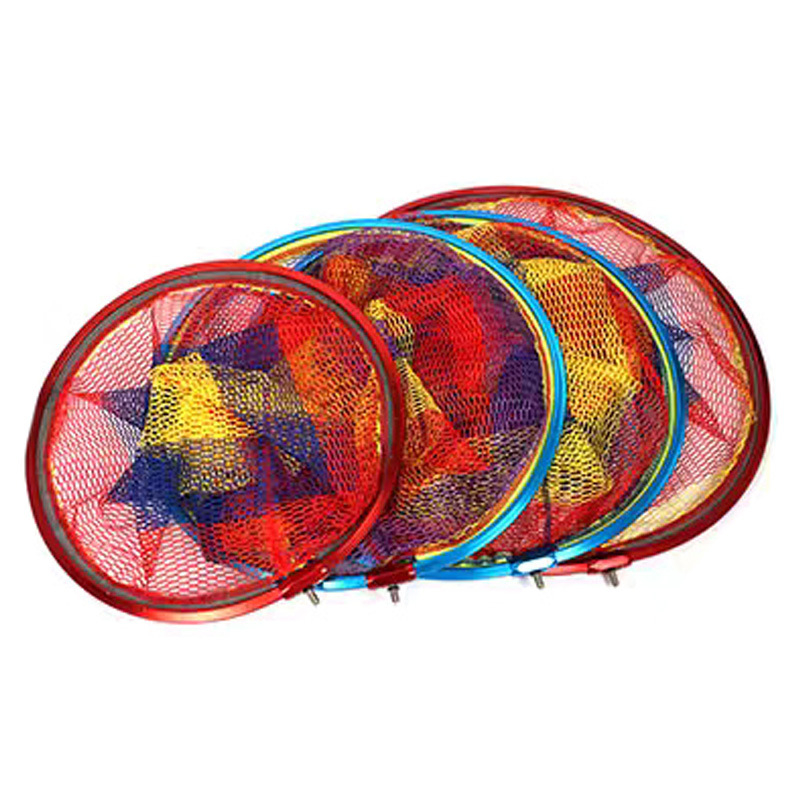 Velika mrežna glava za ribolov, trokutasti aluminijski okvir, gumom premazan protiv zapetljavanja, duboki džep mreže