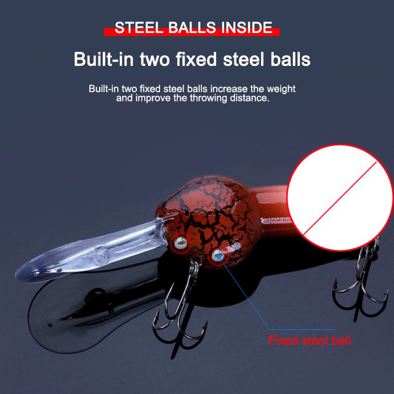 Momeală dură — Banshee; material ABS; momeală falsă / biomimetică; etichetă privată licențiată