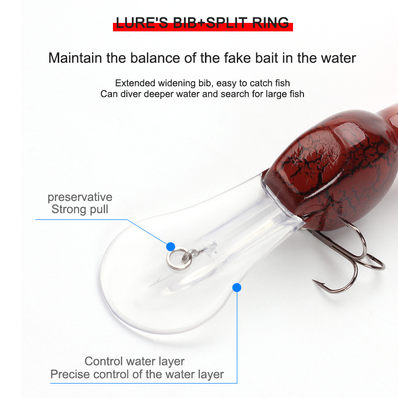 Momeală dură — Banshee; material ABS; momeală falsă / biomimetică; etichetă privată licențiată