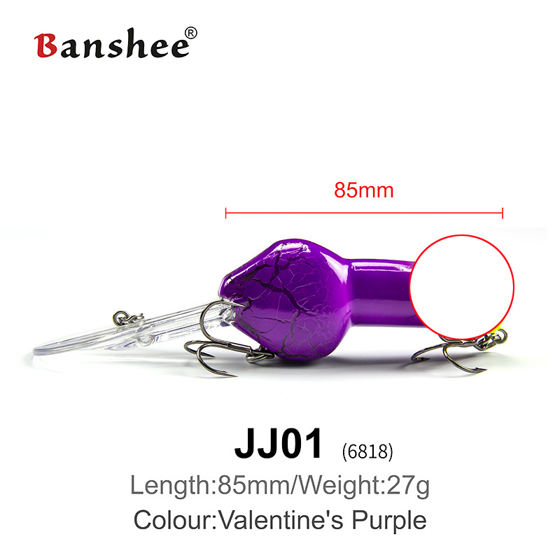 Momeală dură — Banshee; material ABS; momeală falsă / biomimetică; etichetă privată licențiată