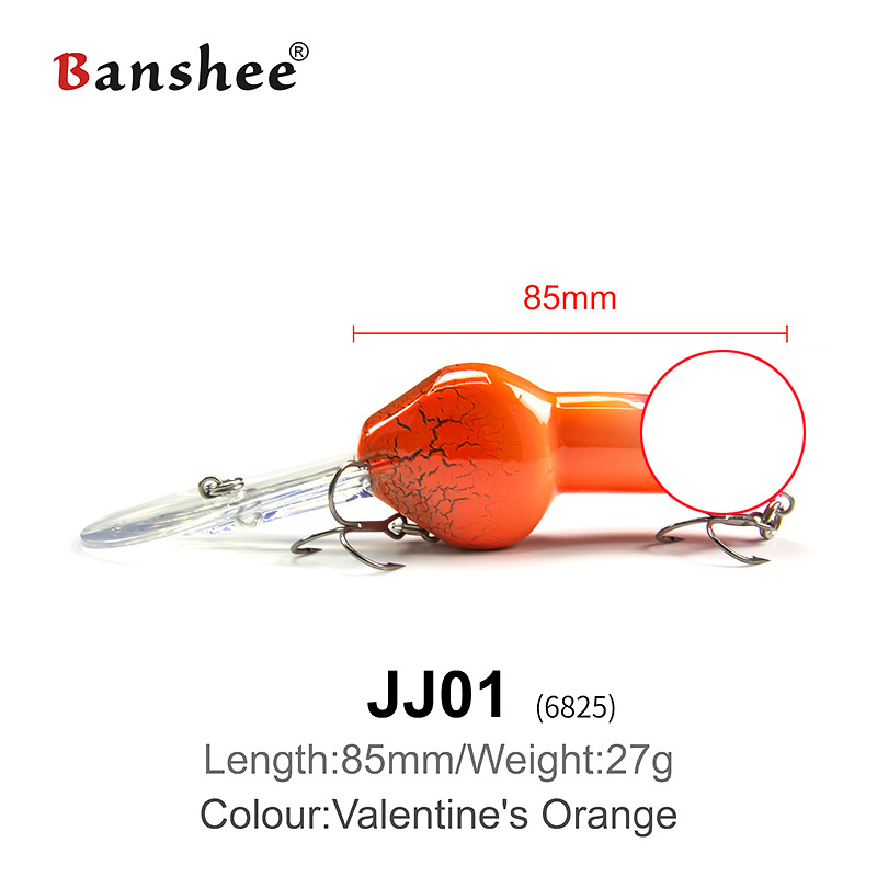 Momeală dură — Banshee; material ABS; momeală falsă / biomimetică; etichetă privată licențiată