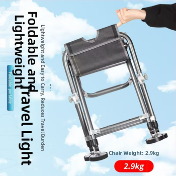 Zvejas krēsls visiem tereniem, saliekams un pārnēsājams, ar regulējamu augstumu, metāla rāmis (2024)