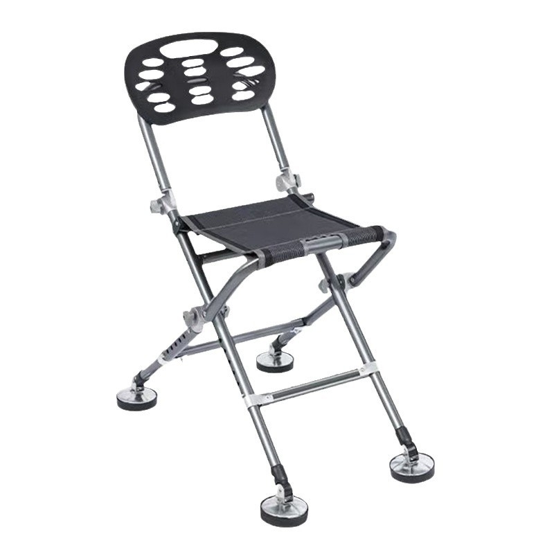 Zvejas krēsls visiem tereniem, saliekams un pārnēsājams, ar regulējamu augstumu, metāla rāmis (2024)