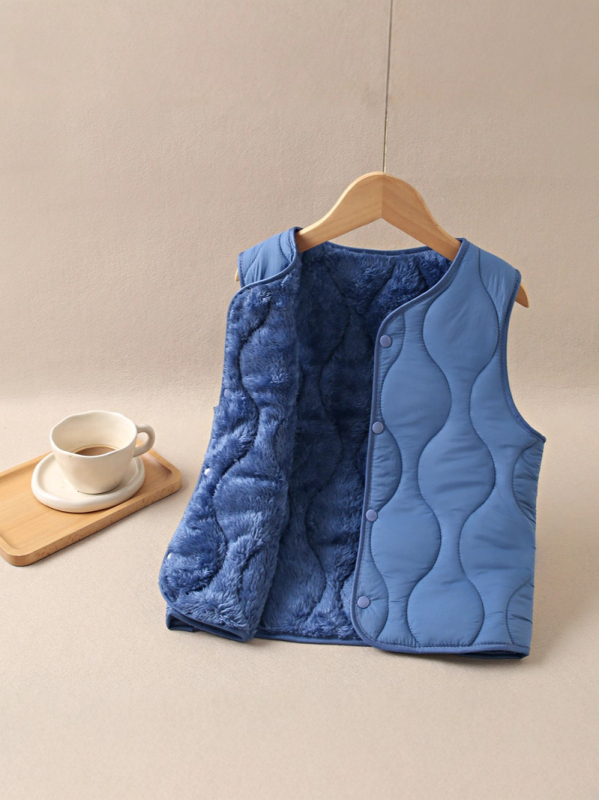 Bērnu bieza bez piedurknēm veste ar flīsa oderi, neilons 95%+, vecums 8+ gadi, rudens-zima