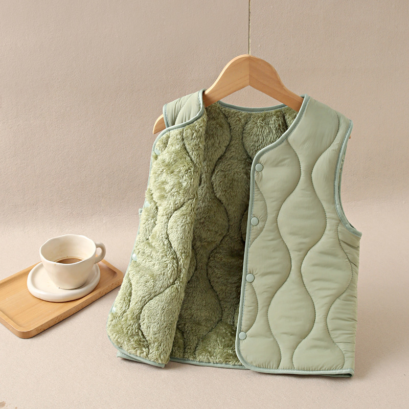 Bērnu bieza bez piedurknēm veste ar flīsa oderi, neilons 95%+, vecums 8+ gadi, rudens-zima