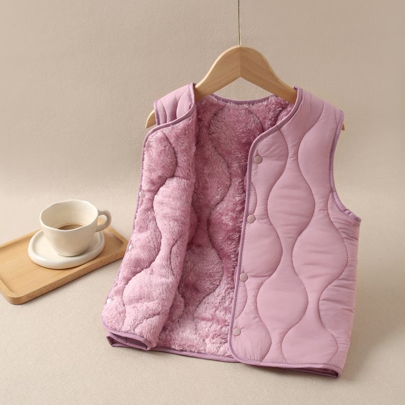 Bērnu bieza bez piedurknēm veste ar flīsa oderi, neilons 95%+, vecums 8+ gadi, rudens-zima