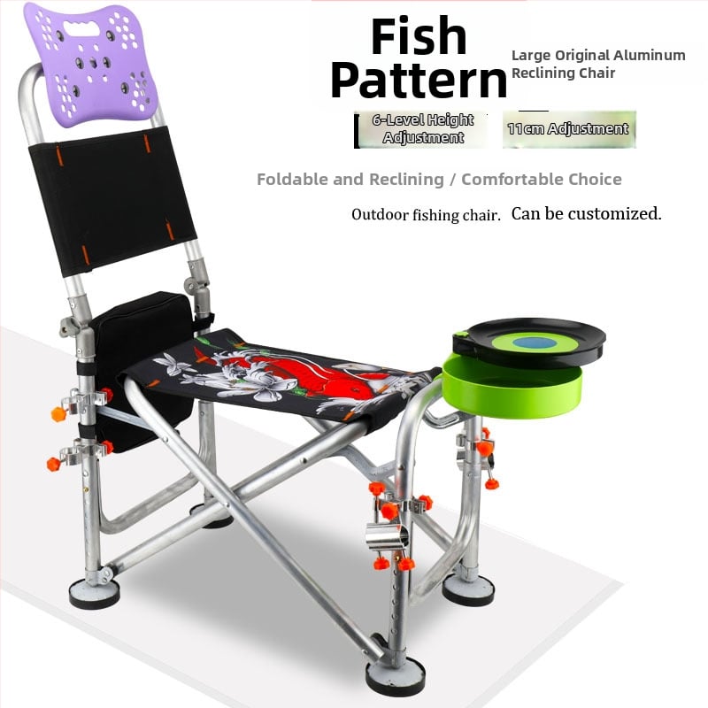 Kalastus tool alumiiniumist sulamist, kokkupandav, kõrgusreguleeritav, mitmekülgne (alumiiniumsulamis; kokkupandav; kõrgusreguleeritav)