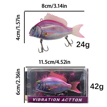 Năluci artificiale – năluci scufundătoare hard bait VIB24G, 24 g, aruncare la distanță