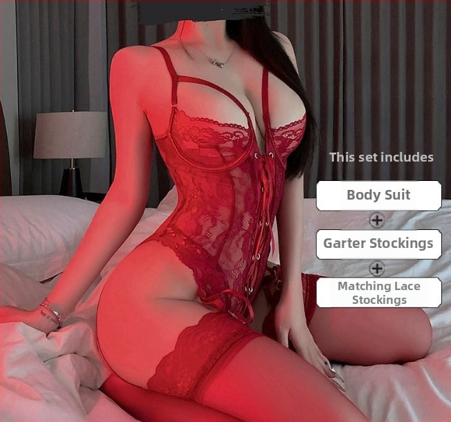 Body din dantelă cu plasă pentru roluri (marinar, qipao, școală, menajeră) – material poliester, conținut principal 90–95%