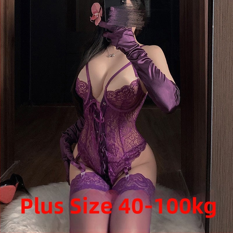 Body din dantelă cu plasă pentru roluri (marinar, qipao, școală, menajeră) – material poliester, conținut principal 90–95%