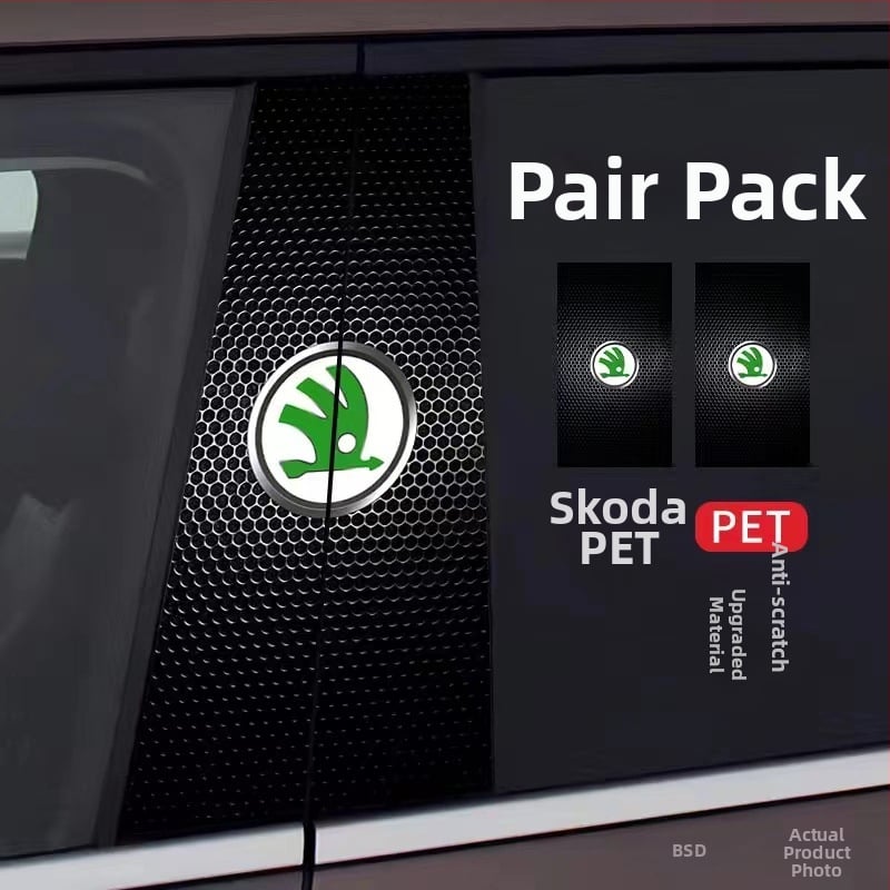 Стикер за лого на централната колона на автомобила - персонализиран декоративен стикер за каросерията с лепило