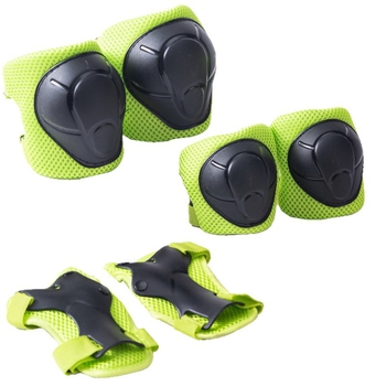 Παιδικό σετ προστατευτικού εξοπλισμού 6 τεμαχίων: επιγονατίδες, προστατευτικά αγκώνων και χεριών για ρόλλερ σέικ, πατίνια, ισορροπιστικό ποδήλατο και σκέιτμπορντ