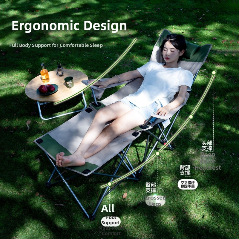 Set de scaune pliabile pentru picnic în aer liber – scaune din material Oxford, stil pădure, portabile