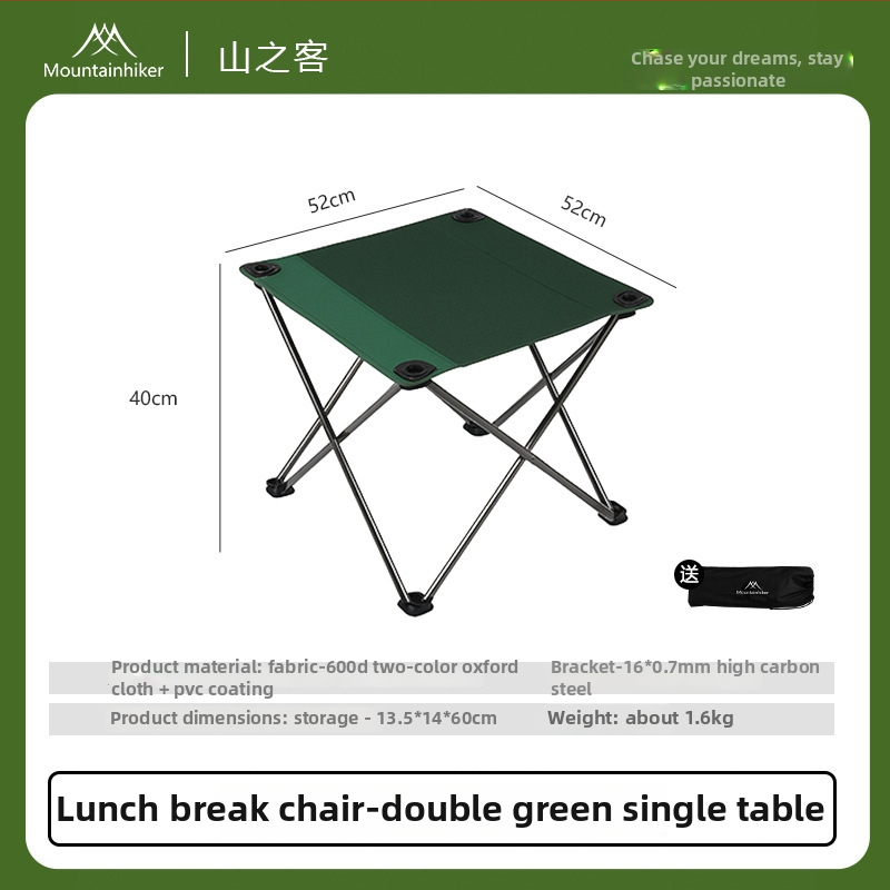 Set de scaune pliabile pentru picnic în aer liber – scaune din material Oxford, stil pădure, portabile