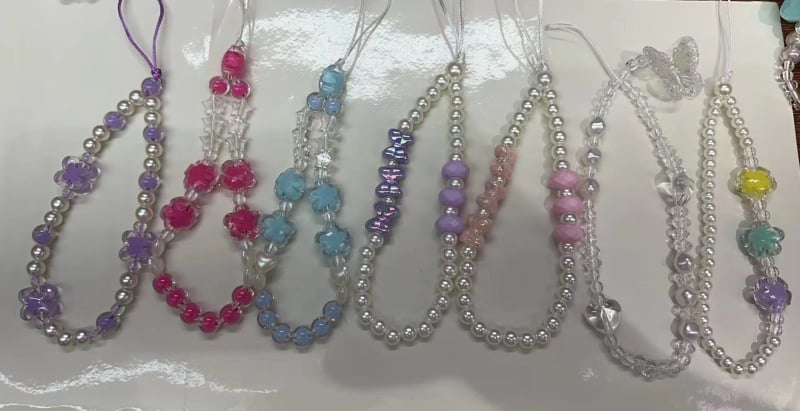 Λουράκι για κινητό τηλέφωνο, unisex, χειροποίητο (Υλικό PU; κορδόνι πολυεστέρα; αγκράφα πλαστική)