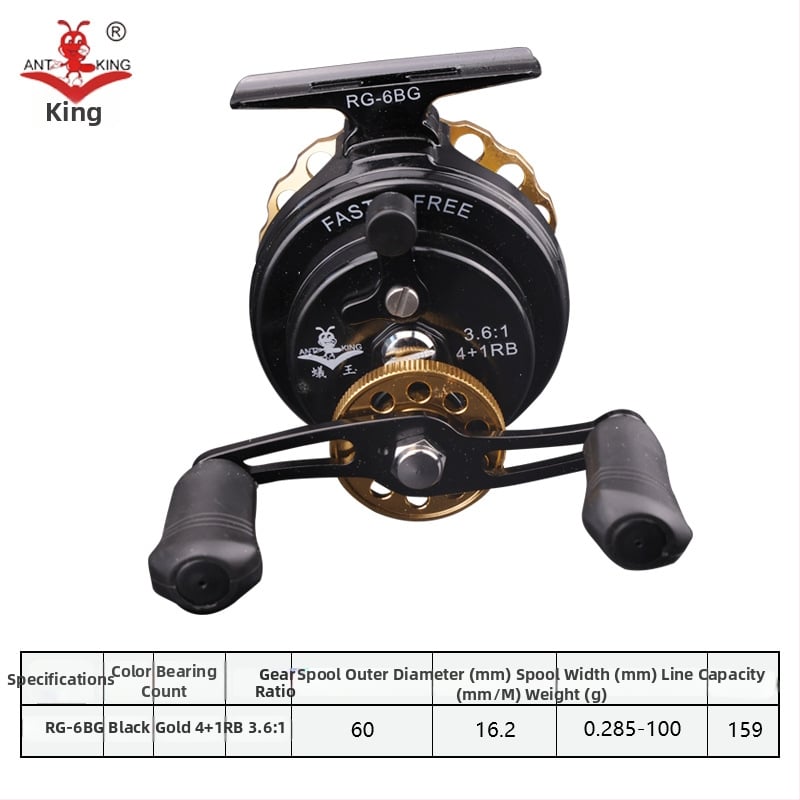 Ant King RG-6BG Raft Fishing Reel