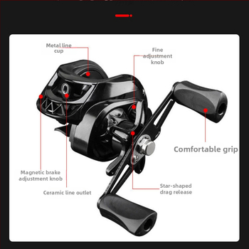 Καρούλι ψαρέματος με σχήμα σταγόνας για δόλωμα, αρχάριου επιπέδου, δεξιοχειρικό, μάρκα Powerful merchant