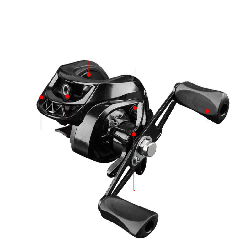 Καρούλι ψαρέματος με σχήμα σταγόνας για δόλωμα, αρχάριου επιπέδου, δεξιοχειρικό, μάρκα Powerful merchant