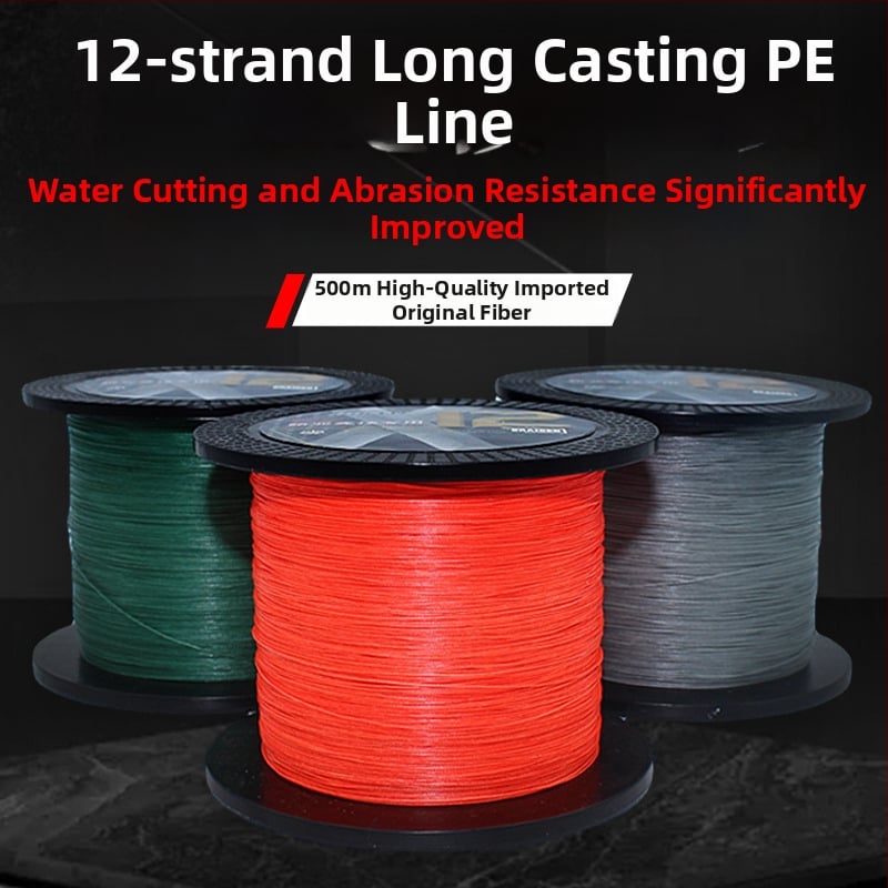 Glavna ribolovna linija, PE materijal, snažna otpornost na vuču, 100 komada u kutiji, marka HIRAM