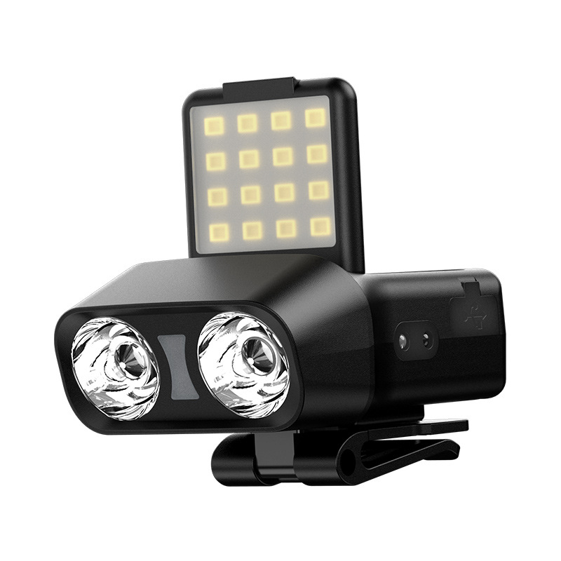 LED čelna svjetiljka, vanjska rasvjeta na glavi, punjiva, 10W, baterija 1500mAh, domet 100–200 m