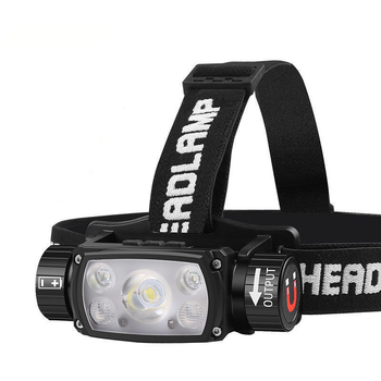 Lampa frontală LED, reîncărcabilă, model D01, 39 g, rază fascicul 200 m