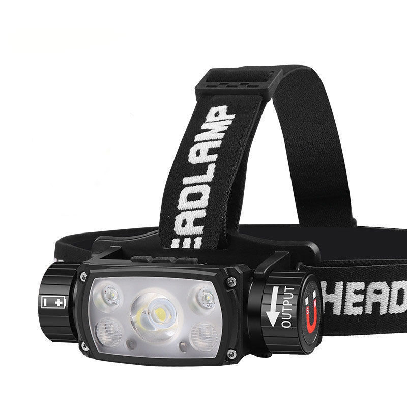 Lampa frontală LED, reîncărcabilă, model D01, 39 g, rază fascicul 200 m
