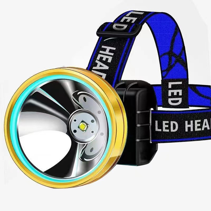 LED čelna svjetiljka za outdoor, 1200mAh, 30W, 360° rotacija, ručni pogon