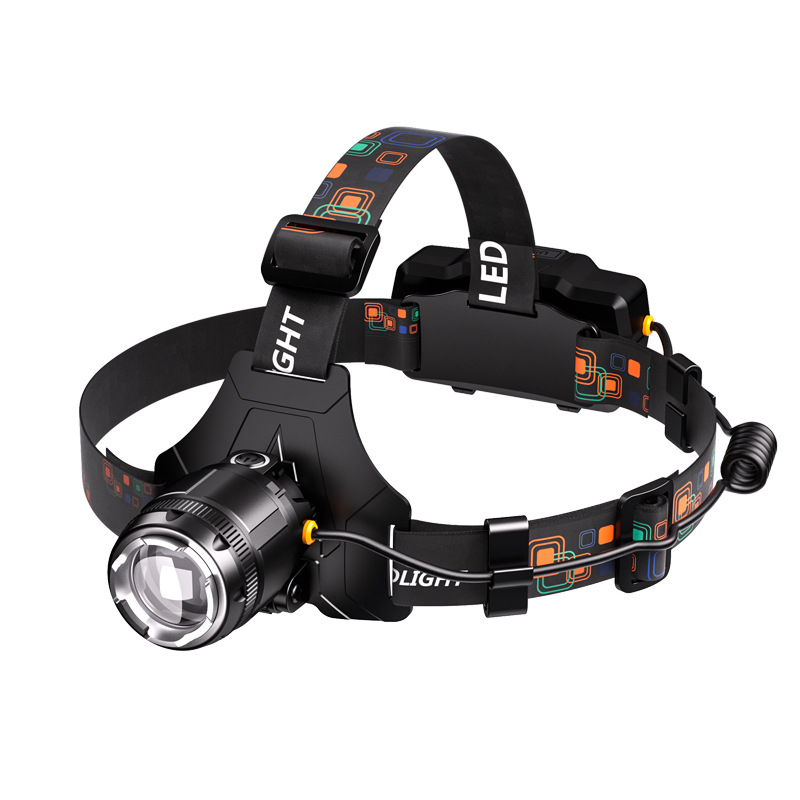 LED čelna svjetiljka – tijelo od aluminijske legure; 5200mAh; 15W; 360° rotacija