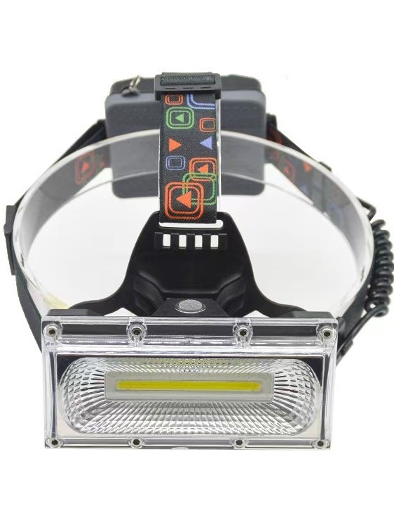 Frontala COB, încărcare USB, impermeabilă, purtare pe cap, iluminare puternică, rază 100–200 m, autonomie 4–8 ore
