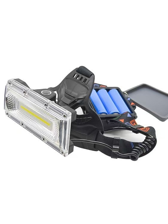 Frontala COB, încărcare USB, impermeabilă, purtare pe cap, iluminare puternică, rază 100–200 m, autonomie 4–8 ore