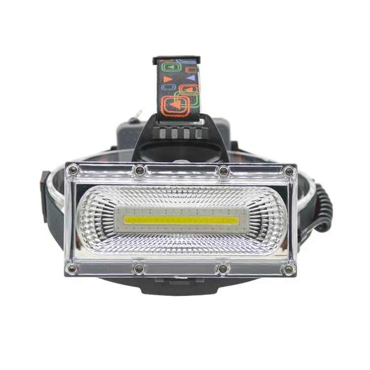 Frontala COB, încărcare USB, impermeabilă, purtare pe cap, iluminare puternică, rază 100–200 m, autonomie 4–8 ore