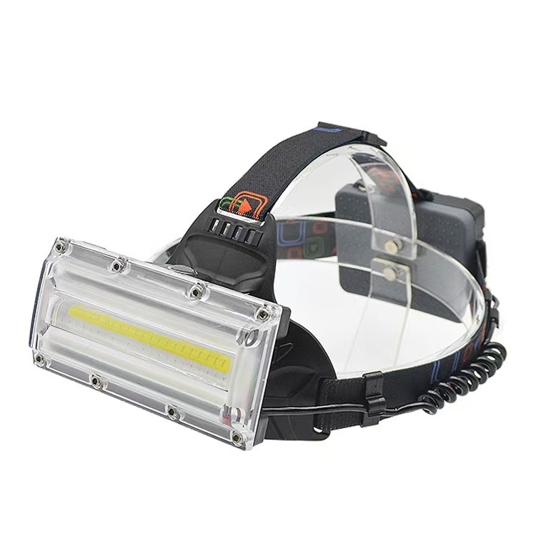 Frontala COB, încărcare USB, impermeabilă, purtare pe cap, iluminare puternică, rază 100–200 m, autonomie 4–8 ore