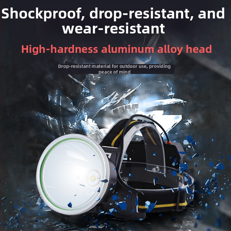 Frontala LED A92 – reîncărcabilă, rază 1000 m, autonomie 20 h, pentru pescuit de noapte