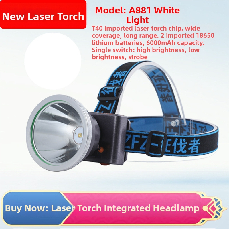 Frontala LED A92 – reîncărcabilă, rază 1000 m, autonomie 20 h, pentru pescuit de noapte