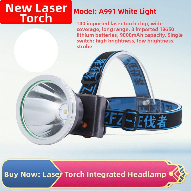 Frontala LED A92 – reîncărcabilă, rază 1000 m, autonomie 20 h, pentru pescuit de noapte