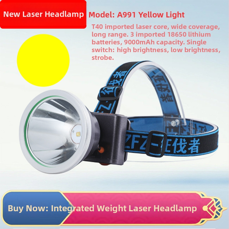 Frontala LED A92 – reîncărcabilă, rază 1000 m, autonomie 20 h, pentru pescuit de noapte