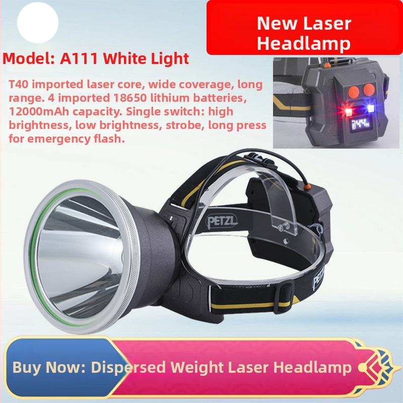 Frontala LED A92 – reîncărcabilă, rază 1000 m, autonomie 20 h, pentru pescuit de noapte