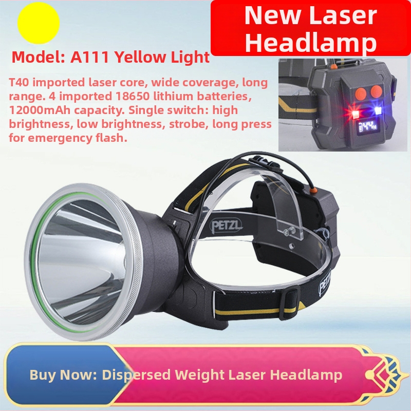 Frontala LED A92 – reîncărcabilă, rază 1000 m, autonomie 20 h, pentru pescuit de noapte