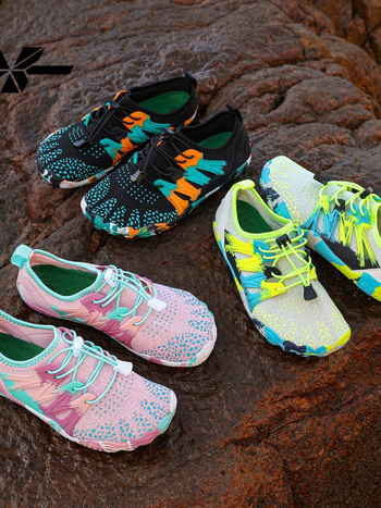 Pantofi de apă pentru pârâie - plasă pe partea superioară, uscare rapidă, respirabili, talpă antiaderentă, gleznă joasă