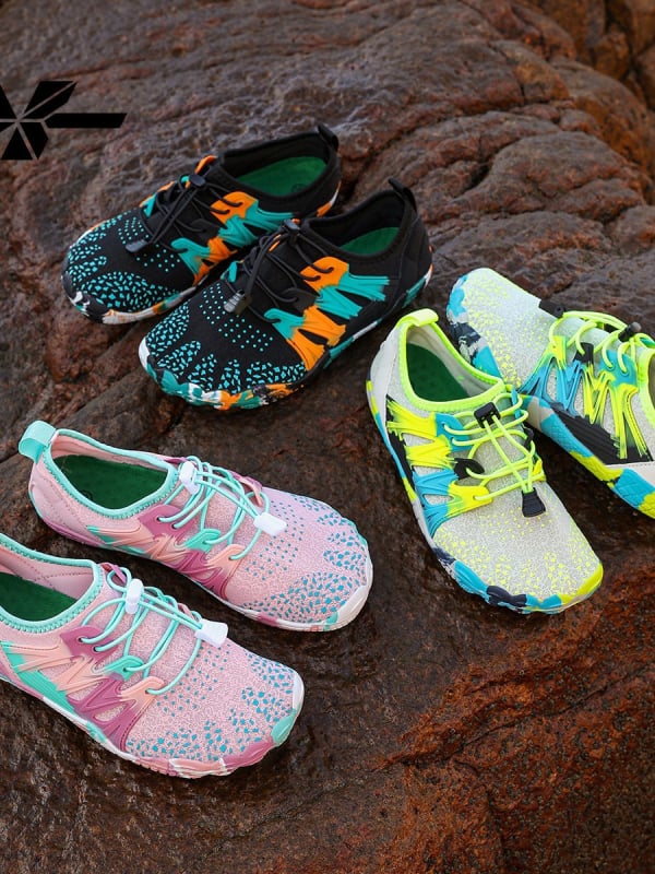 Pantofi de apă pentru pârâie - plasă pe partea superioară, uscare rapidă, respirabili, talpă antiaderentă, gleznă joasă