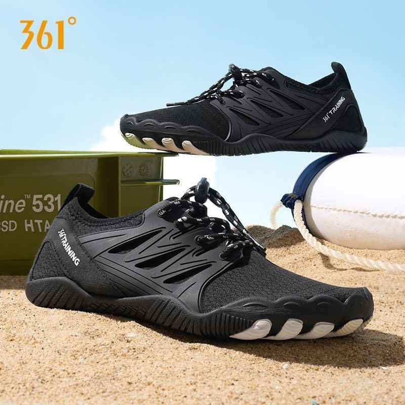 Pantofi pentru trasee pe râuri, antiderapante, partea superioară din pânză, talpă PVC, înălțime joasă