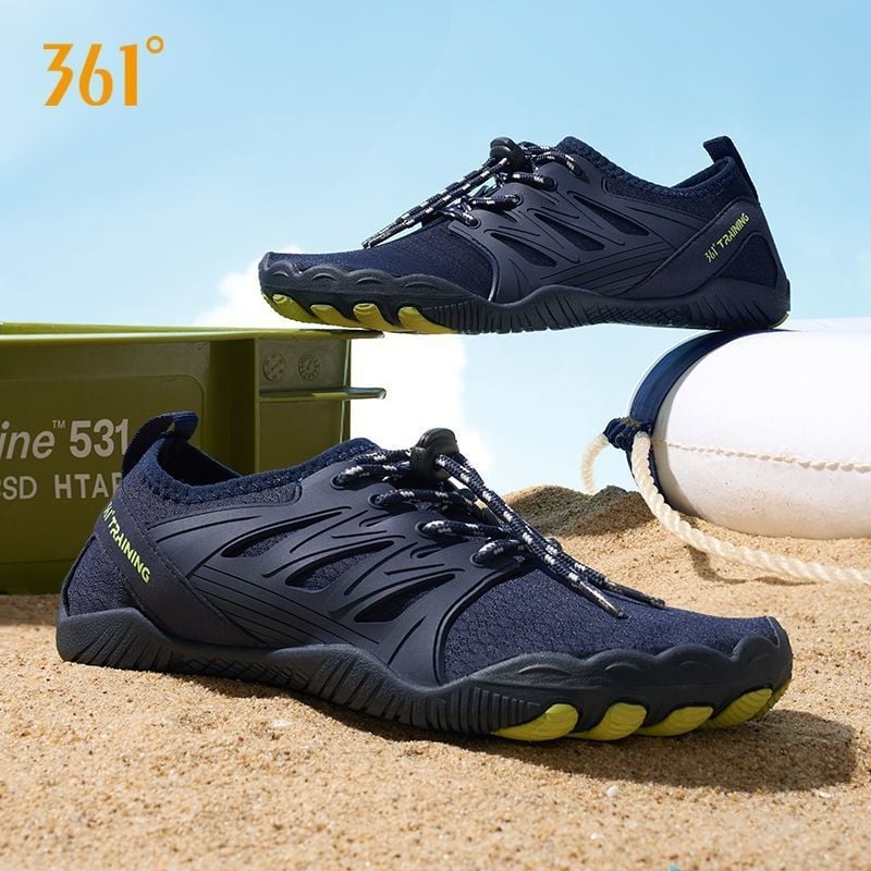 Pantofi pentru trasee pe râuri, antiderapante, partea superioară din pânză, talpă PVC, înălțime joasă