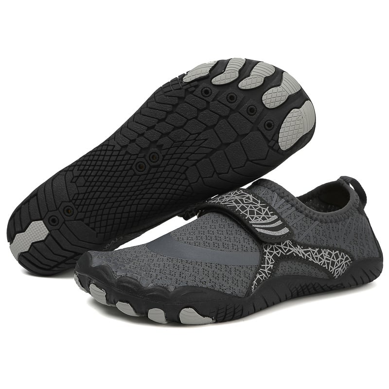 Pāris pludmales ūdens kurpes ar Velcro, zems augšdaļa, neslīdoša gumijas zole, EVA vidējā zole, sietaina odere