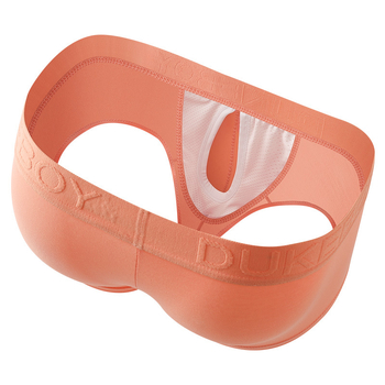 Vīriešu bokseri ar vidējo jostas vietu no kokvilnas, elpojoši, kosmosa kapsulas dizains, dubultā sānu atvērums