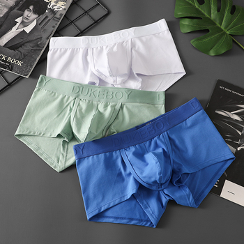 Vīriešu bokseri ar vidējo jostas vietu no kokvilnas, elpojoši, kosmosa kapsulas dizains, dubultā sānu atvērums