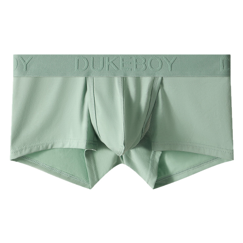 Vīriešu bokseri ar vidējo jostas vietu no kokvilnas, elpojoši, kosmosa kapsulas dizains, dubultā sānu atvērums