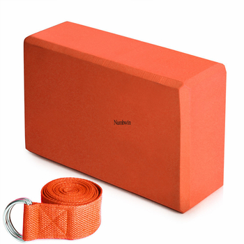 Joga blok EVA, dvodjelni set sa remenom za istezanje, kućna fitness oprema