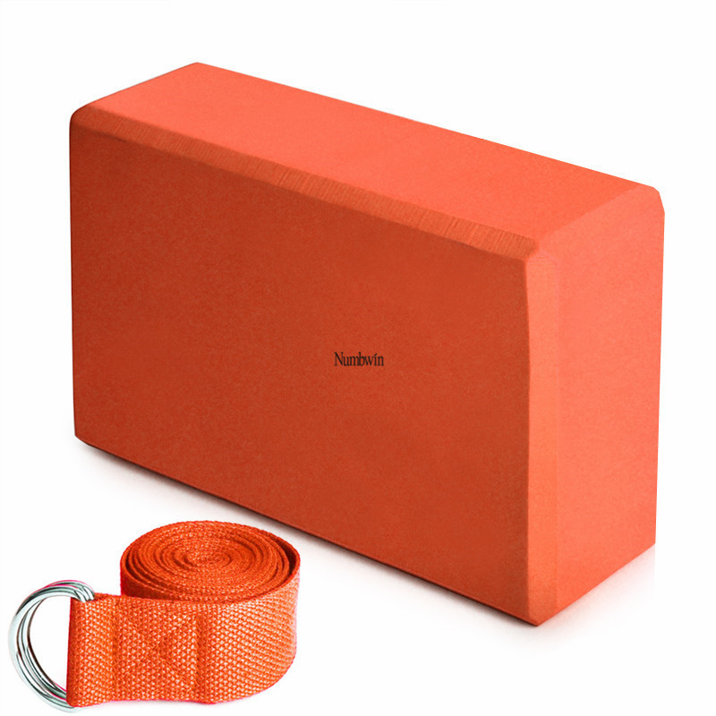 Joga blok EVA, dvodjelni set sa remenom za istezanje, kućna fitness oprema
