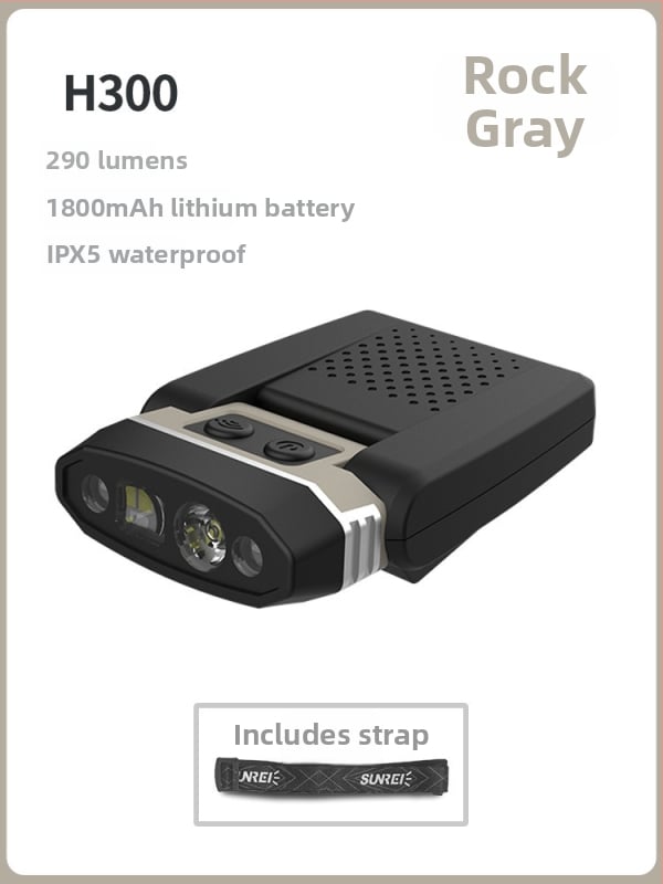 Shanlix lampă frontală LED, încărcare prin inducție, reîncărcabilă, 40 g, autonomie 27 h, 100 lm, pentru pescuit nocturn