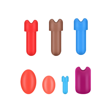 T-veida aizslēdzamā pērlīte ar konkavā virsotne, telp Pērle, silikons